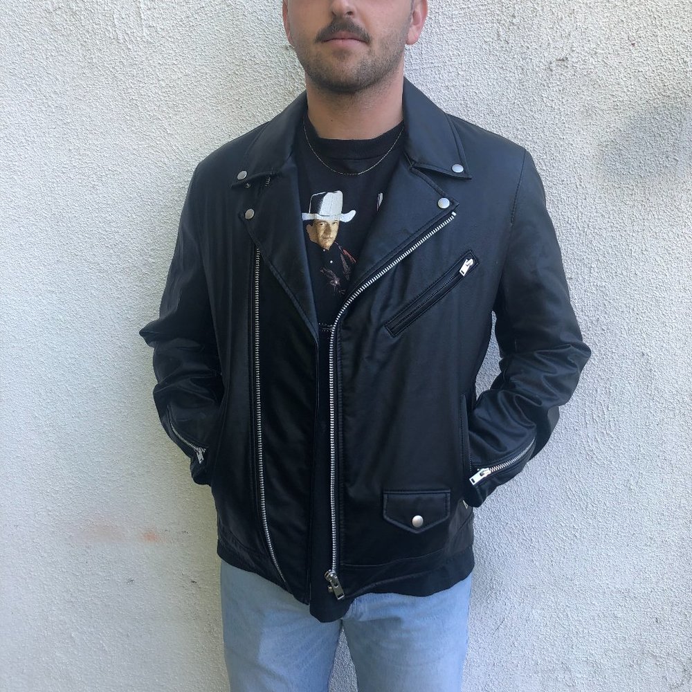 Uniqlo faux leather jacket